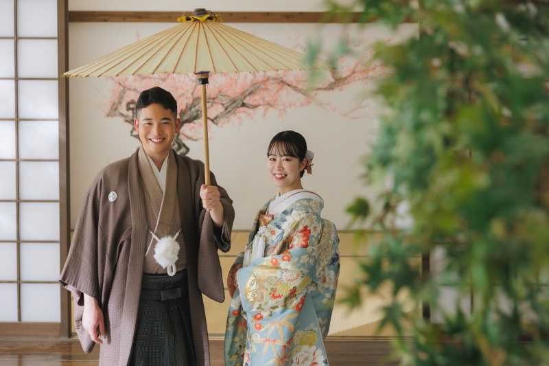 障子の庭園で、和みの時間