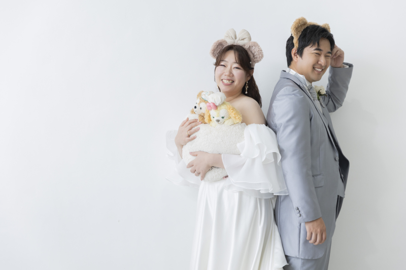ご新婦様の好きなぬいぐるみとカチューシャで♪
