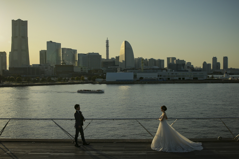 グラデーションの空の色