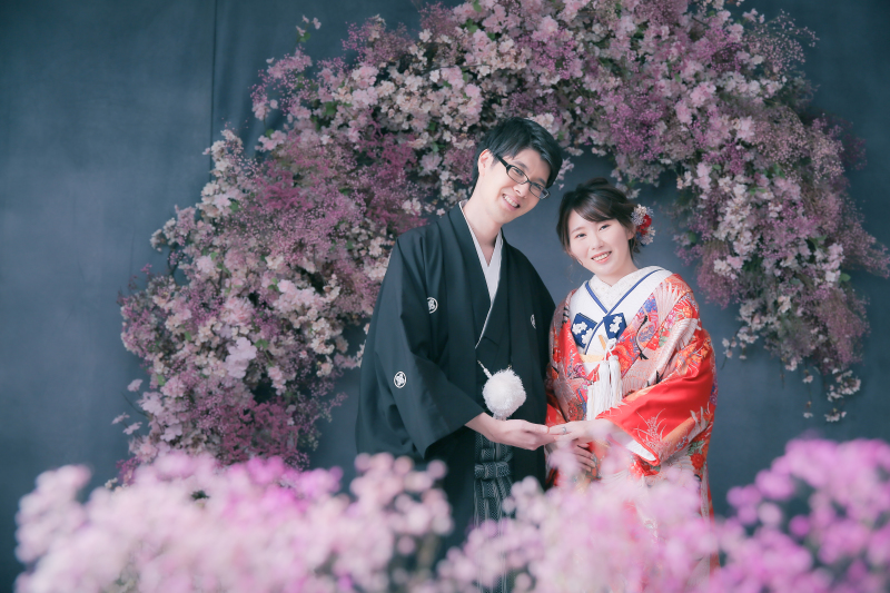 季節限定の生花オブジェ