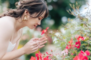 バラが美しい山下公園【洋装ロケーション】
