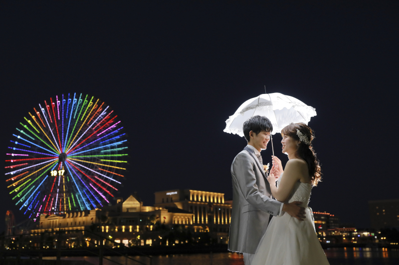 ラストは夜景で幻想的に!