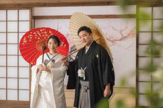 【和の美しさを堪能！】屋内庭園スタジオ【色打掛＆白無垢2着プラン】