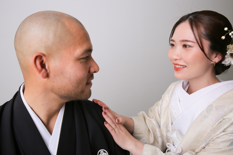 見つめ合うお二人