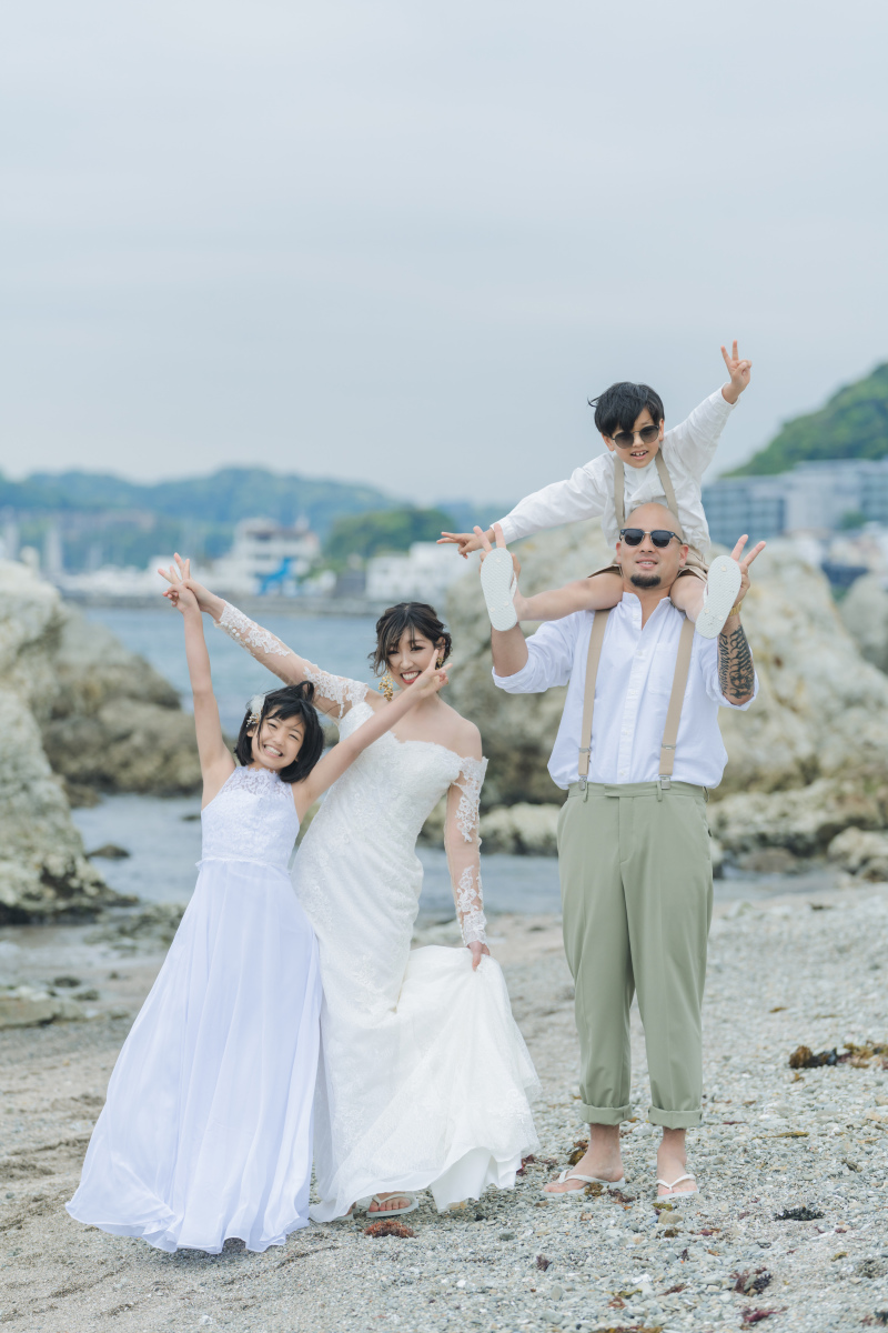 家族みんなでピース！！