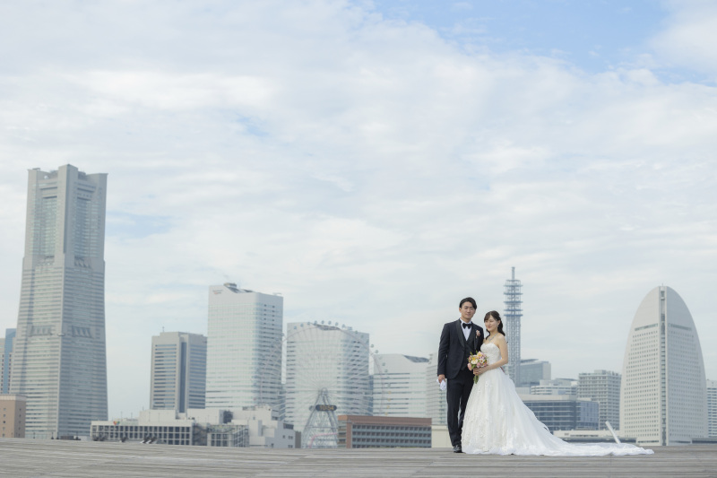 みなとみらいを背景にしたお写真も