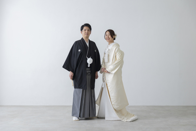 かっちり立ち姿も