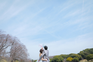 自然に囲まれた洋装ロケーション撮影！