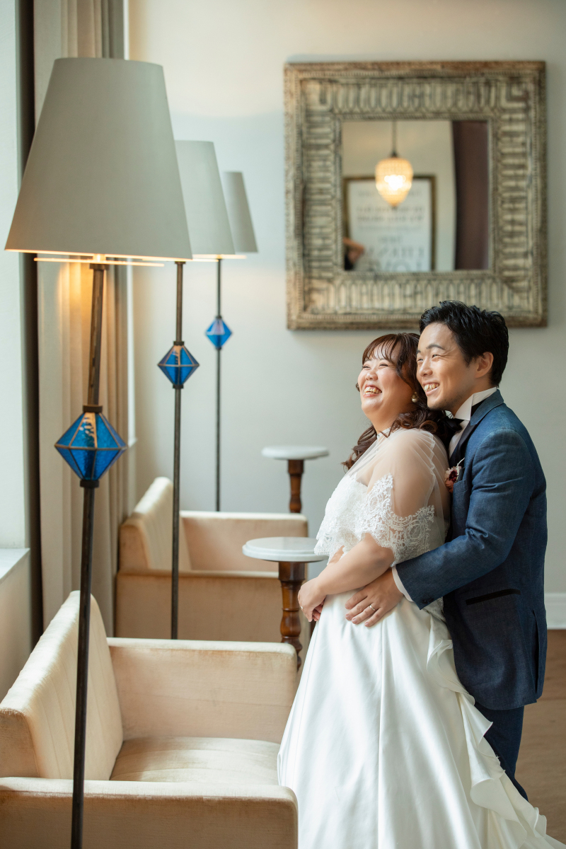 最後はバックハグ！