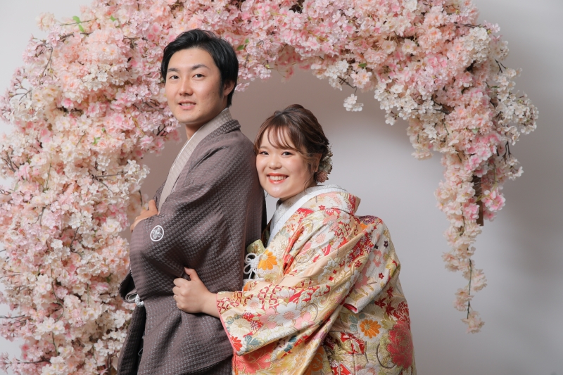 まずは桜のアーチから！