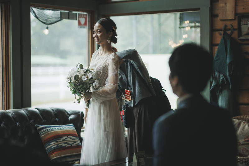 お支度中の新婦様