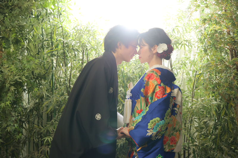 竹林の中で