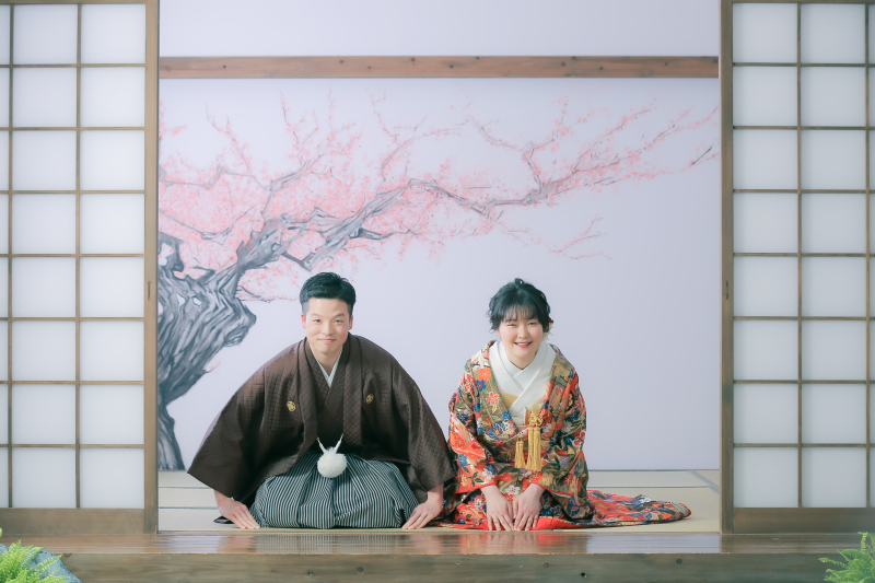 定番の正座ポーズ