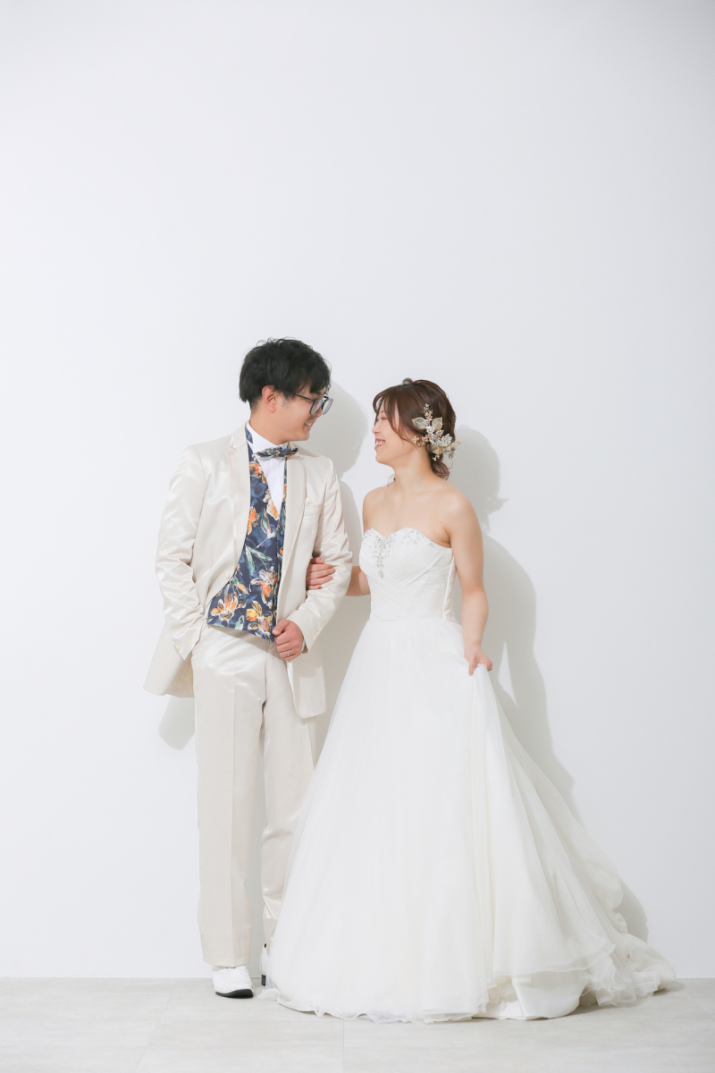 洋装最後はシンプルに