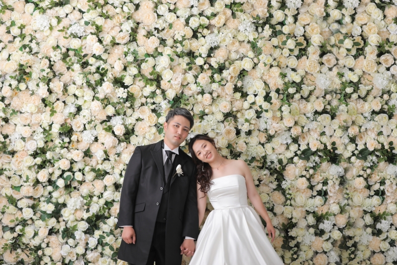 バラ一面で可愛らしい雰囲気♡