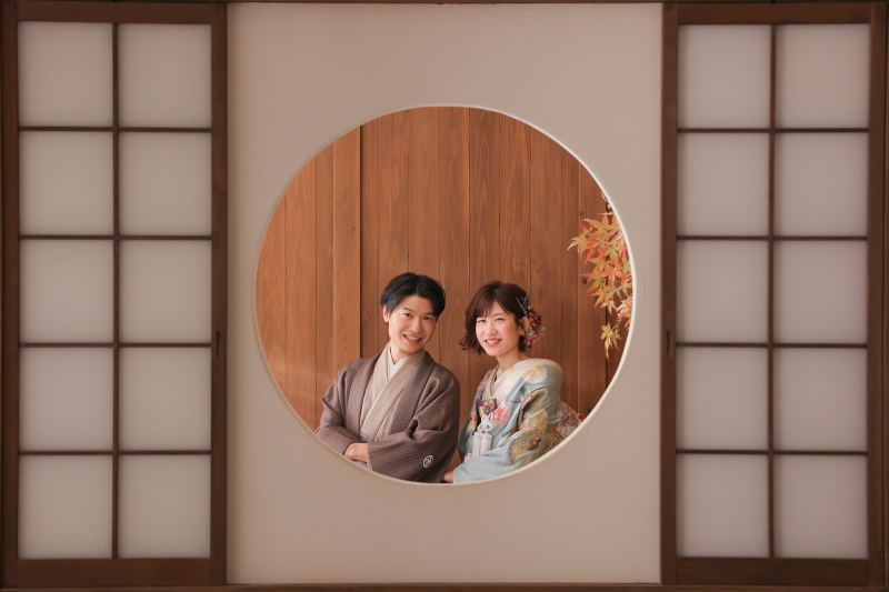 茶室の中から〜