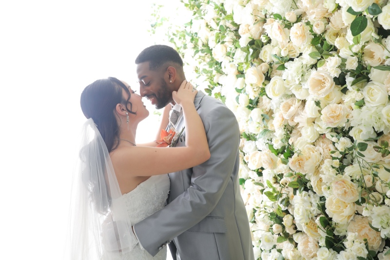 お二人でお顔を近づけて