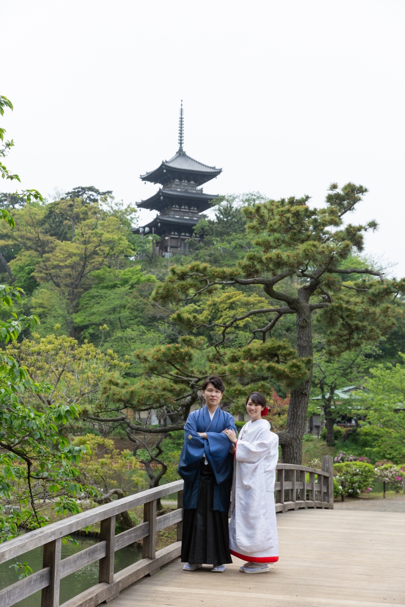 1着目は和装撮影