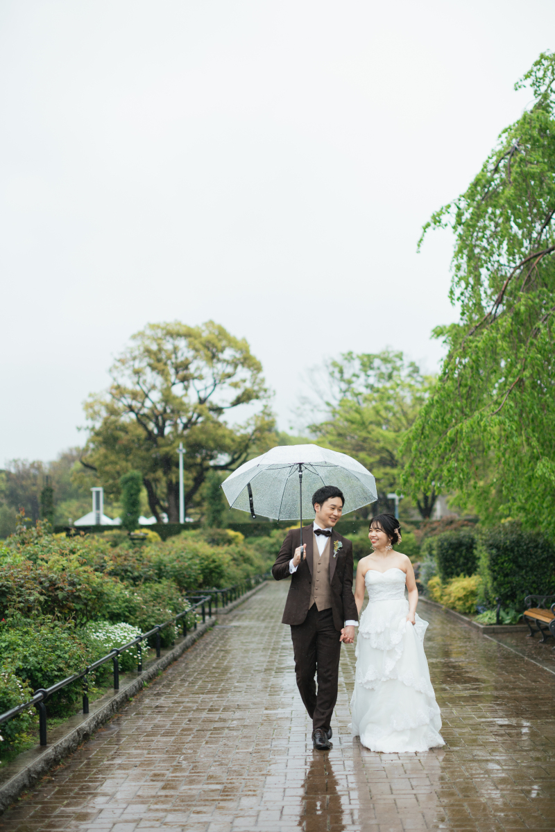 お散歩ショットもナチュラルに