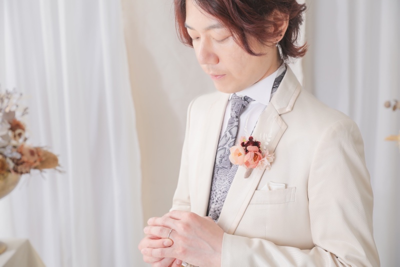 新郎様のソロカット