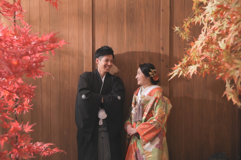 秋っぽい紅葉も