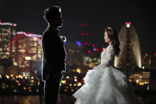 大桟橋　夕景から夜景にかけて