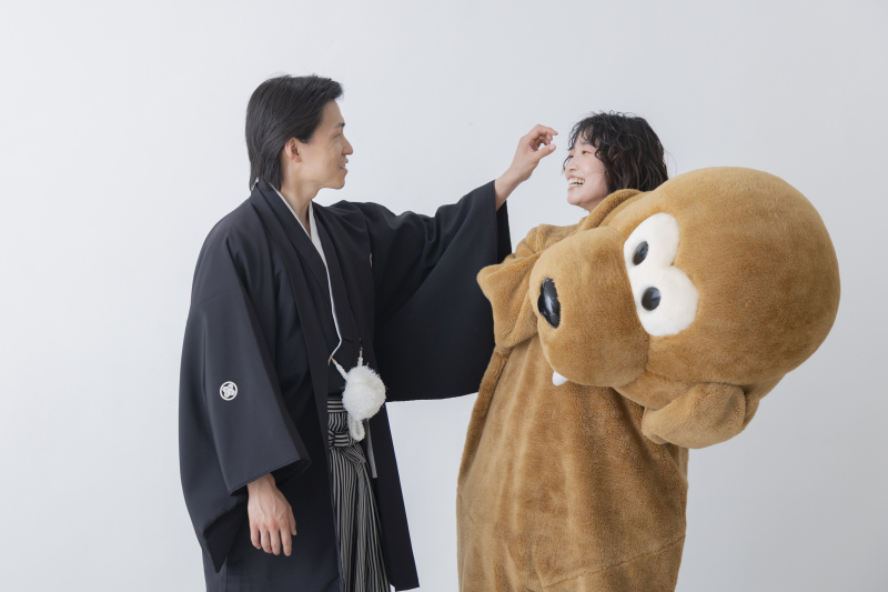着ぐるみを外したご新婦様に