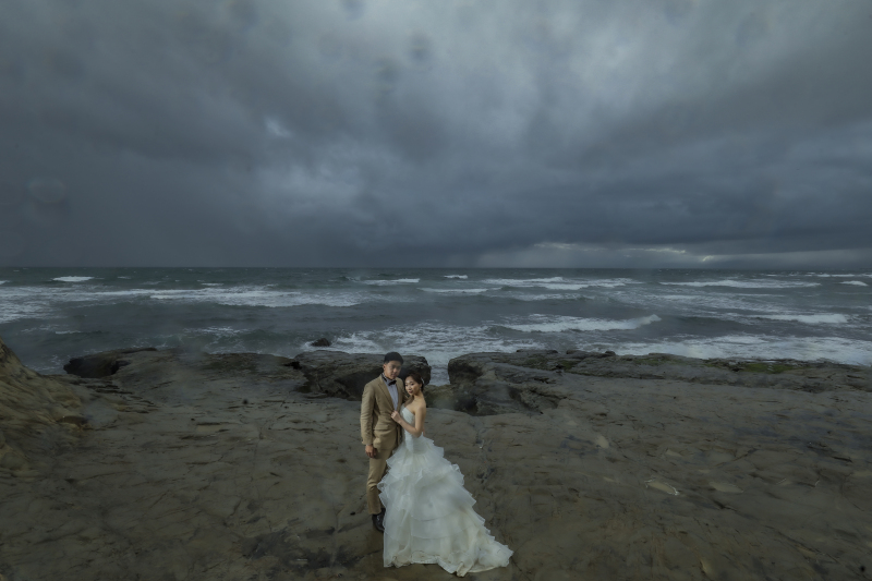 雨天の中での湘南ロケーション。