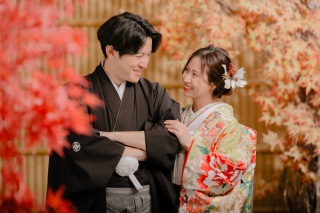 屋内庭園スタジオ　様々な背景で