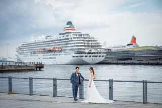 みなとみらいのウェディングフォト