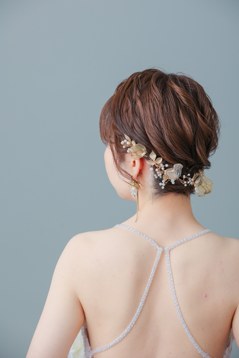 ショートでもアップスタイルできます♪