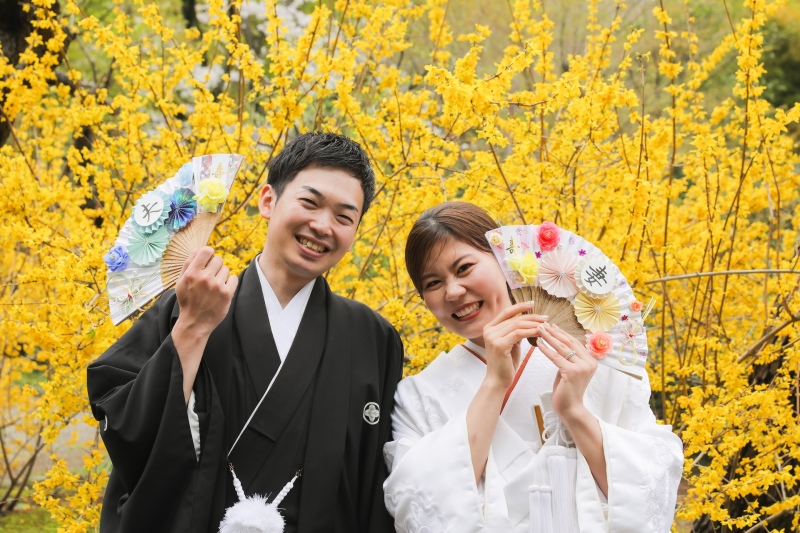 笑顔もお花も満開!