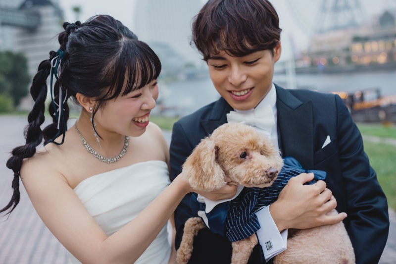 メモリアルパークで愛犬と