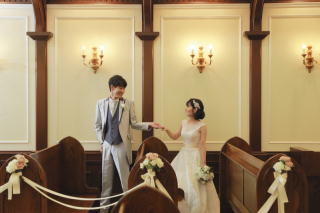 本格チャペルでフォトウェディング＊