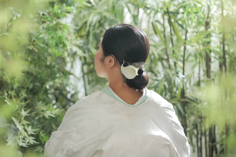 新婦様の髪型ショット!