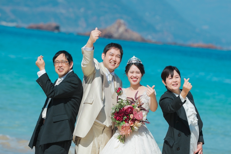 ご家族さんとハート！