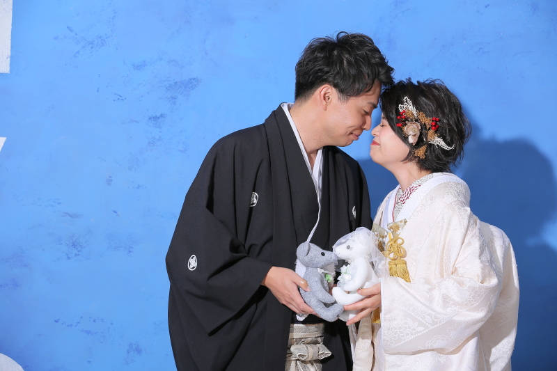 くまさんとお揃いのポーズで♪