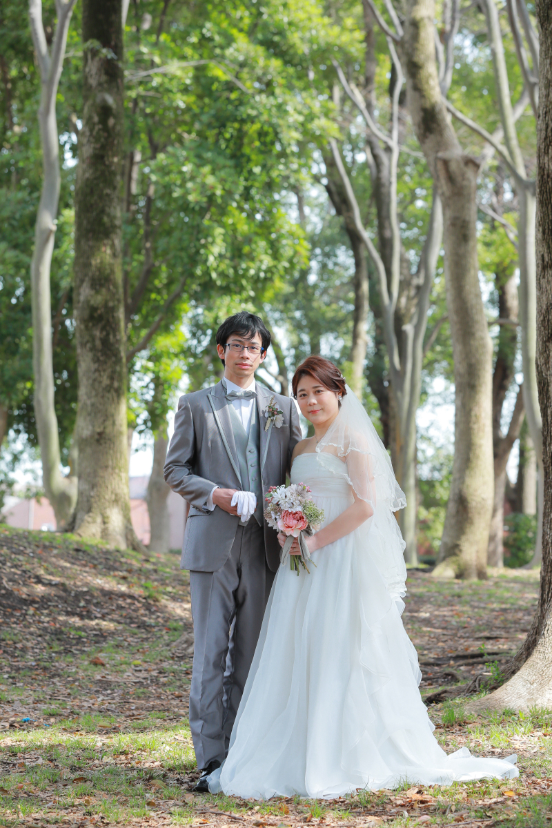 まずはフォーマルな2人の立ち姿