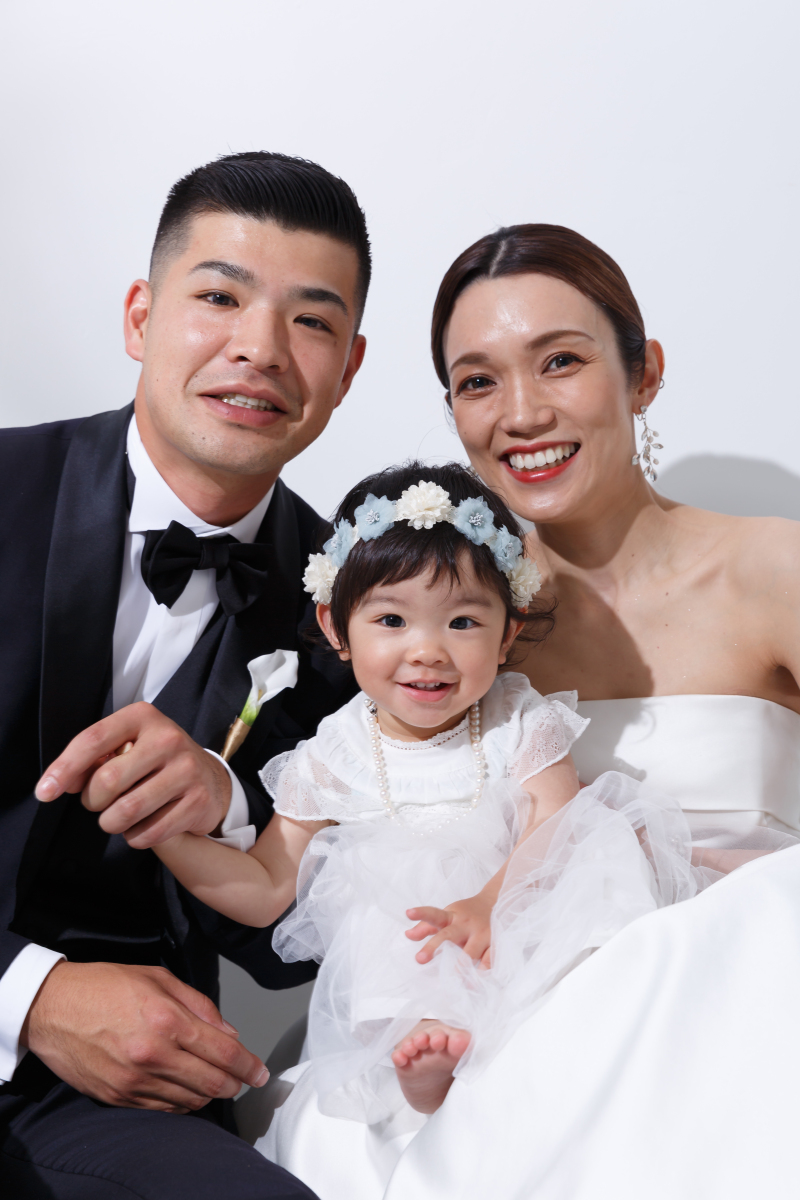 家族で撮影出来てお子様も楽しげ♪