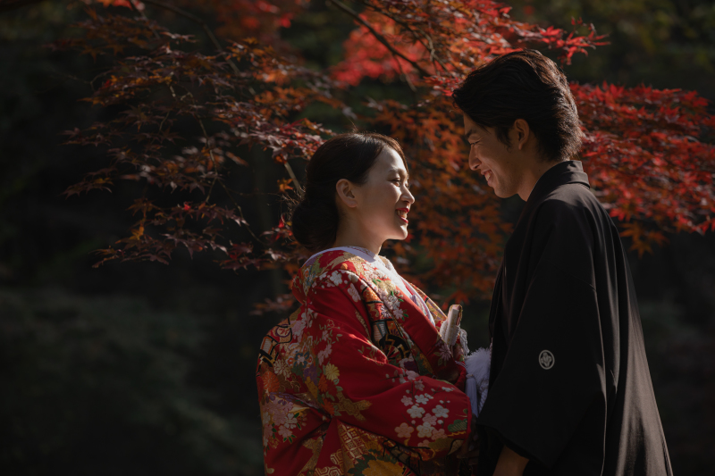 秋を彩る紅葉も、