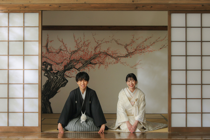 和装の最後は正座!