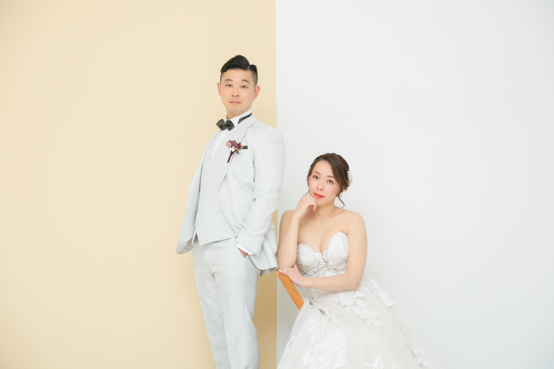 ツートンの背景が可愛い♡【洋装ハウススタジオ】By Nakabayashi