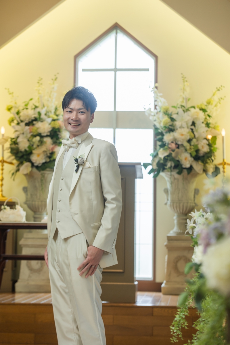 新郎様のソロショット