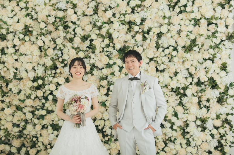 2着目はウェディングドレスで