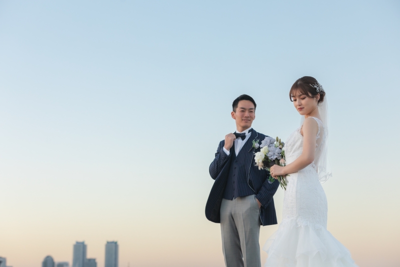 青から橙へのグラデーション