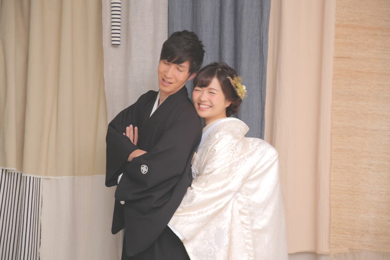 ピタリとくっつく仲良しなお二人！