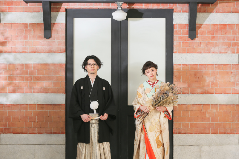 横浜らしい背景も◎