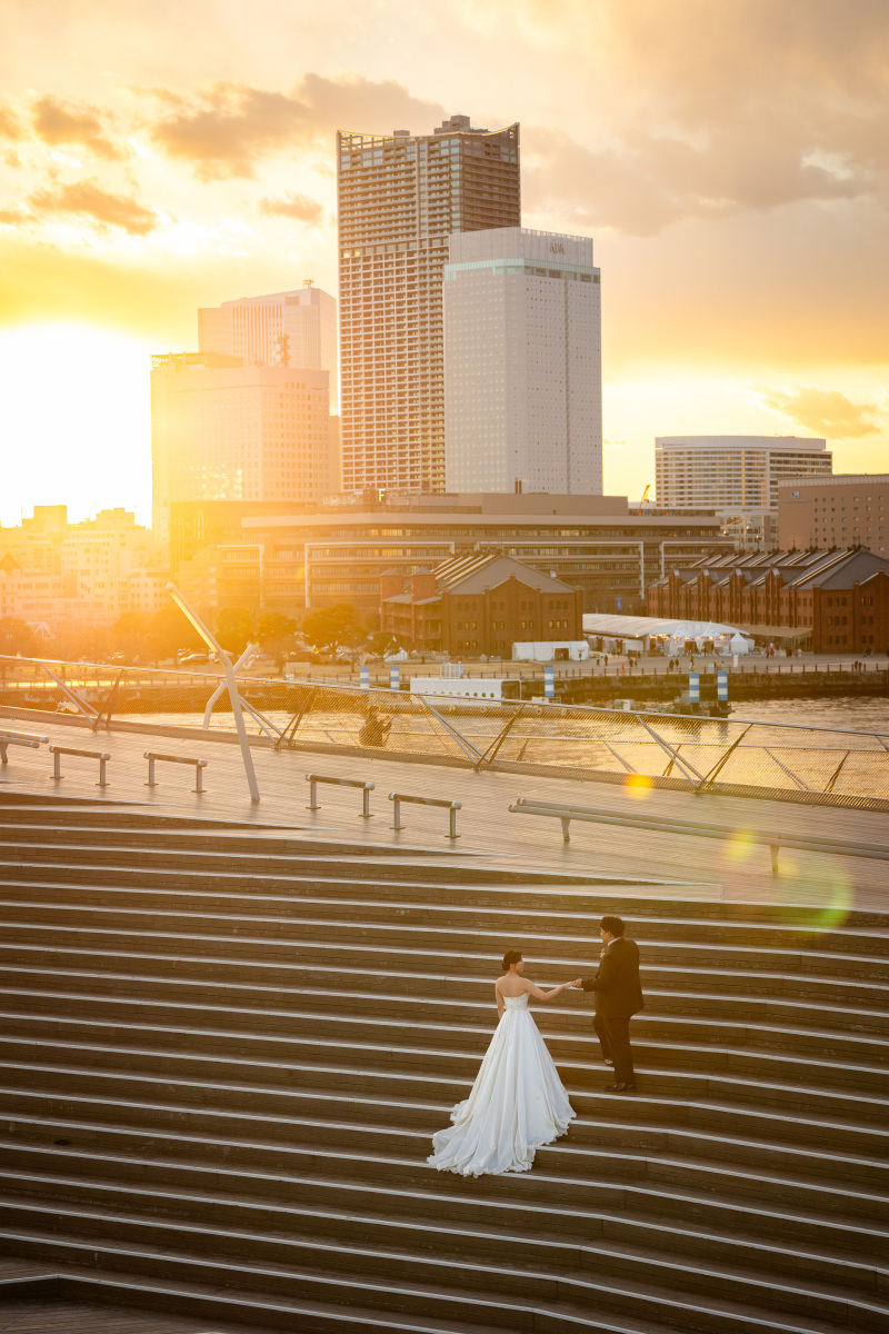 お天気が良くてとっても綺麗な夕日です！