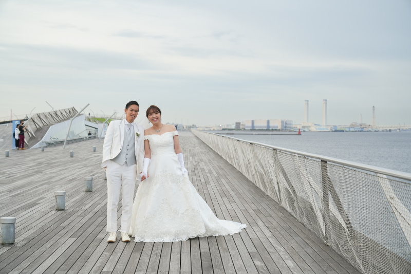 大桟橋で夜景ロケーション