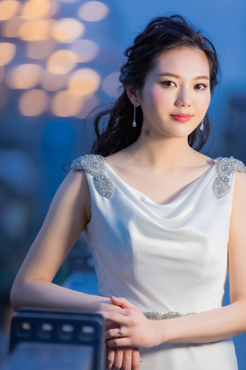 夜景ポートレイト